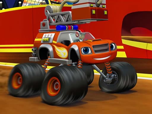Blaze Monster Truck Jigsaw gameplay