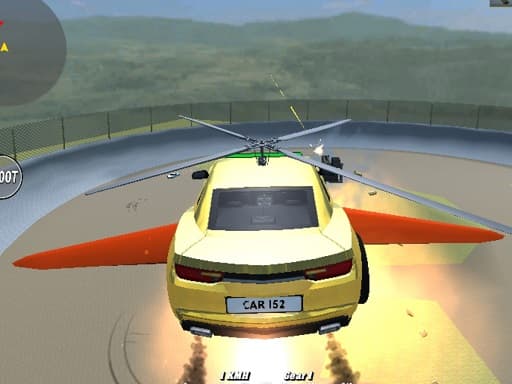 Supra Crash Shooting Fly Cars gameplay