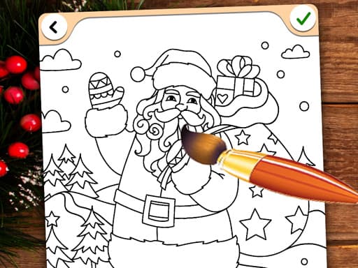 Christmas Coloring Game gameplay