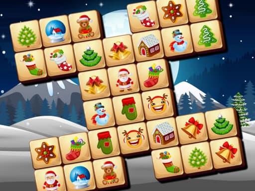 Christmas Mahjong gameplay