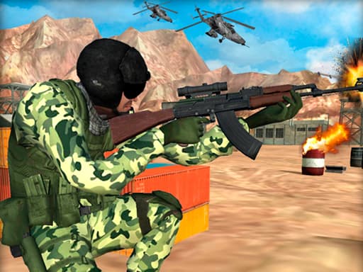 Frontline Army Commando War gameplay