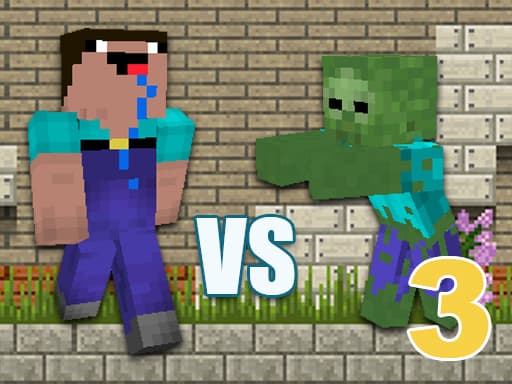 Minecraft Noob vs Zombies 3 gameplay