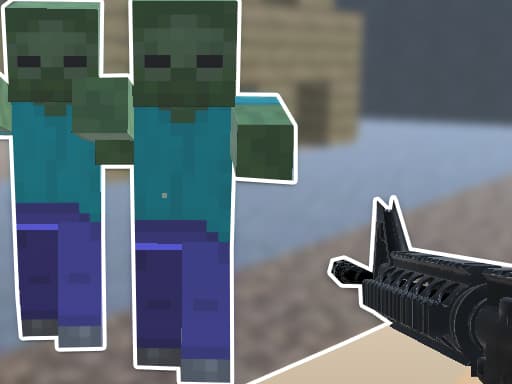 Steve Zombie Shooter gameplay