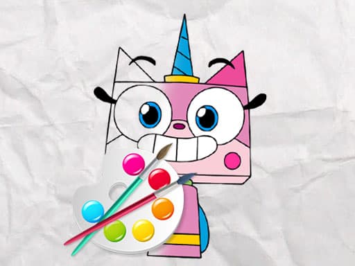 Unicorn Kitty Coloring Book gameplay