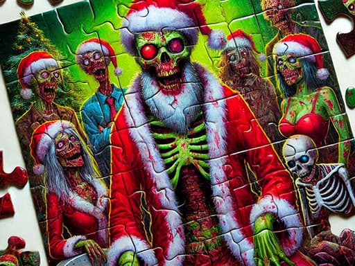 Zombie Christmas Jigsaw: Holiday Fun 4 Horror Fans gameplay