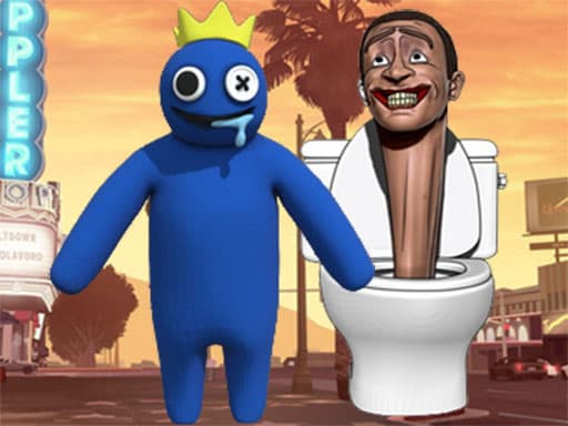 Rainbow Monster VS Skibidi Toilet gameplay