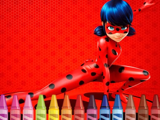 Miraculous Ladybug Coloring gameplay
