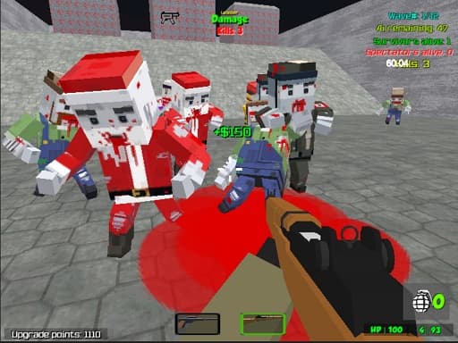 Pixel Wars Apocalypse Zombie blocky combat gameplay