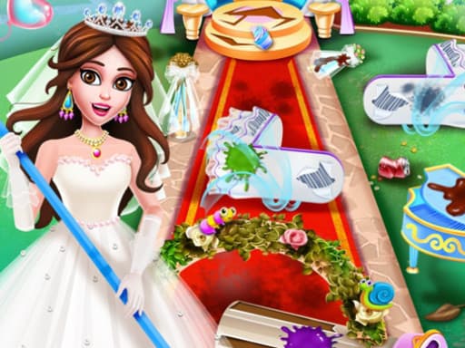 Princess Wedding Cleaning gameplay