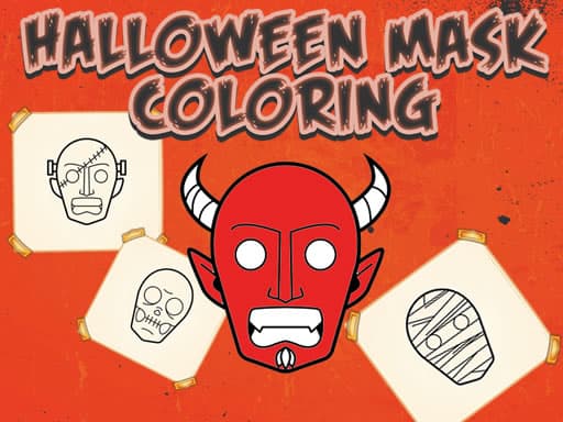 Halloween Mask Coloring Book gameplay