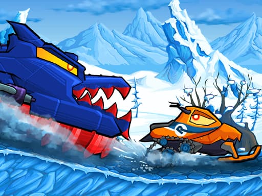 Car Eats Car: Winter Adventure gameplay