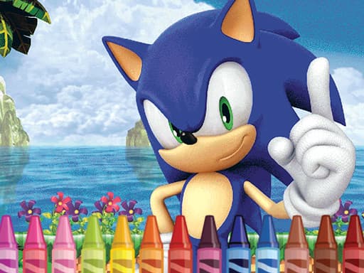 Sonic Coloring gameplay