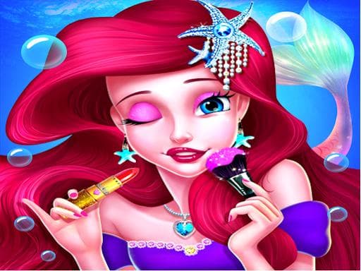Mermaid Princess Makeup - Girl Fashion Salon game gameplay
