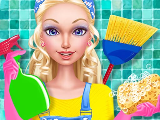 Fashion Doll House Cleaning gameplay