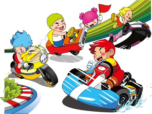 Cartoon Kart Puzzle gameplay