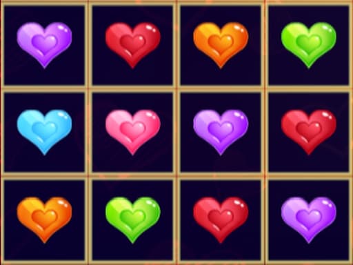 Sliding Hearts Match 3 gameplay