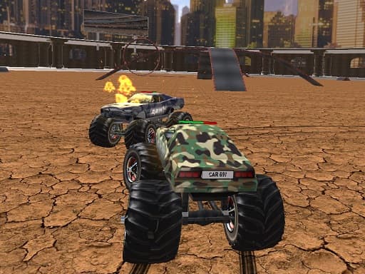Demolition Monster Truck Army 2020 gameplay