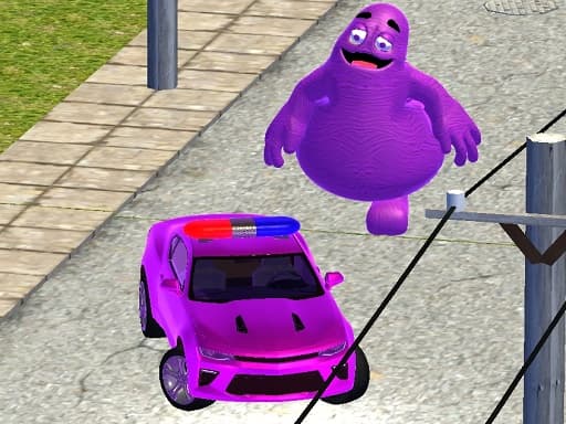 Grimace vs Police SuperCar gameplay