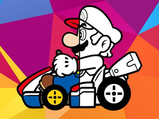 Mario Driving Coloring Book gameplay