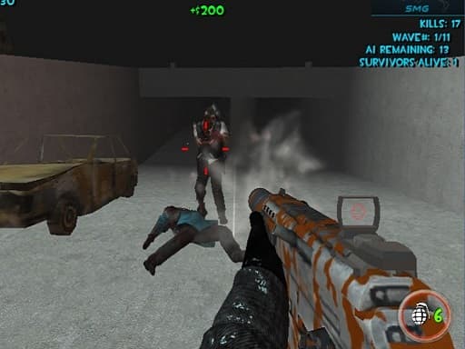 Zombie Apocalypse Tunnel Survival gameplay