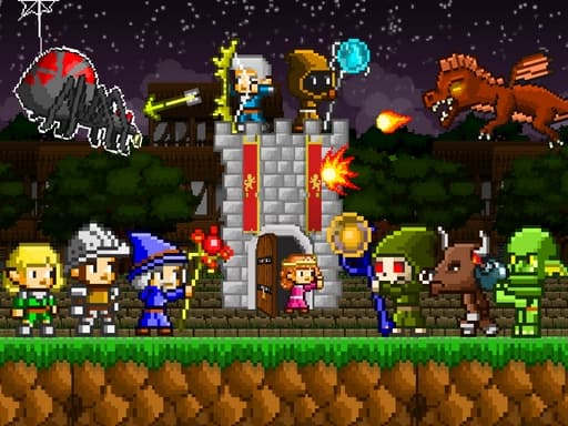 Retro Defenders : Towers War gameplay