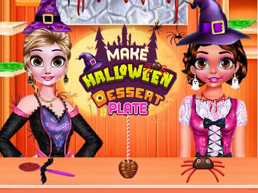 Make Halloween Dessert Plate gameplay