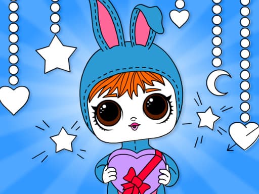 Popsy Surprise Valentines Day Coloring gameplay