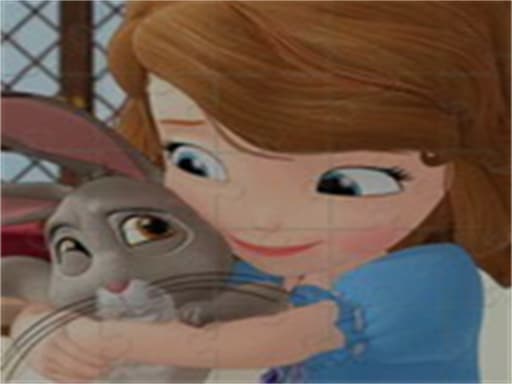 Sofia And Animals Jigsaw Puzzle gameplay