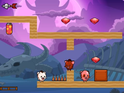 Pig Bros Adventure gameplay